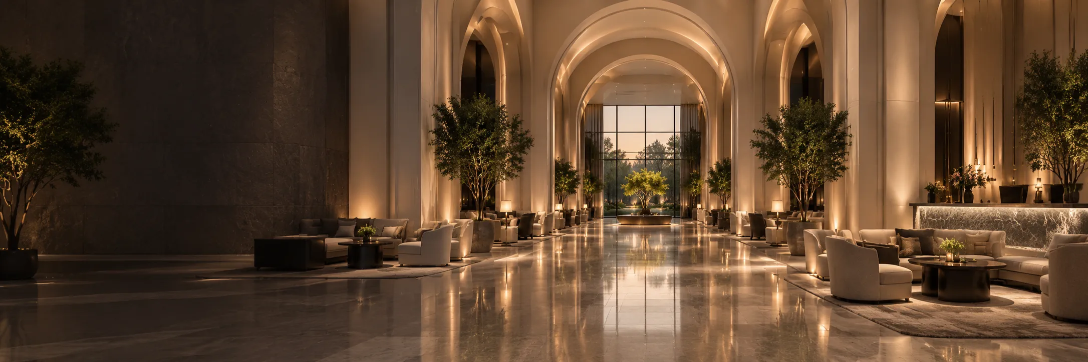 Luxury Hotel Lobby